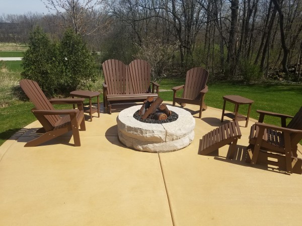 Backyard fire pit in Brookfield, Elm Grove, New Berlin, WI