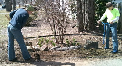 Spring yard cleanup in Brookfield WI